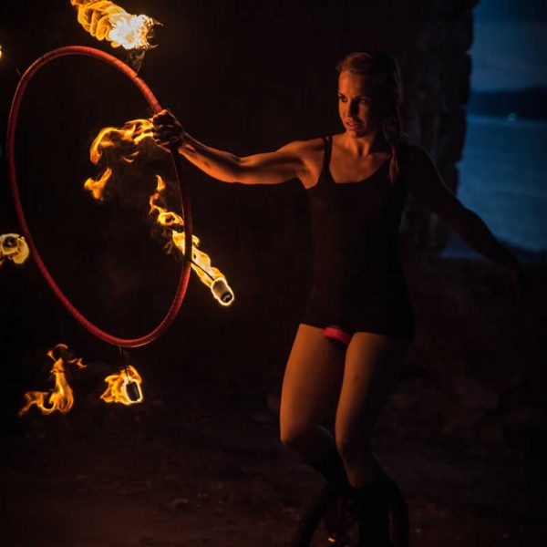 Unicycle & fire